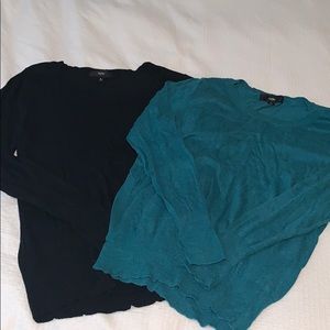 TWO Mossimo Scoop Neck Sweater Bundle (size LG)